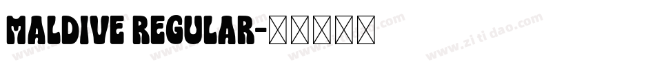 Maldive Regular字体转换